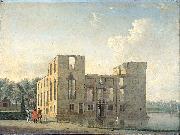 Jan ten Compe, Berckenrode Castle in Heemstede after the fire of 4-5 May 1747: rear view.